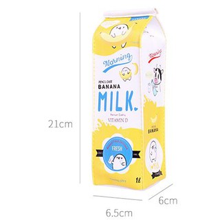 Hộp Bút Hình Hộp Sữa Dễ Thương, Sức Chứa Lớn