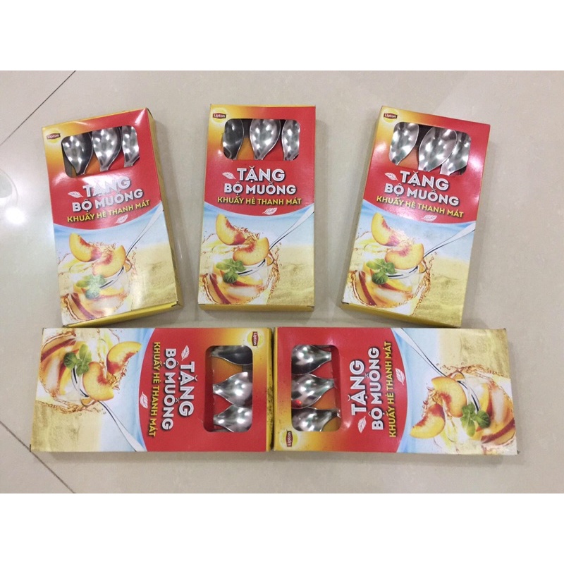 combo 3 cây muỗng inox hiệu lipton