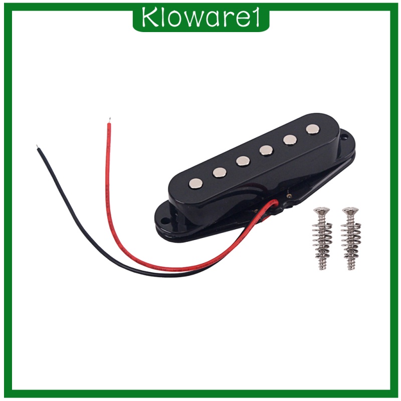 [KLOWARE1]MagiDeal 50mm Single Coil Middle Pickup for ST Electric Guitar Parts Black