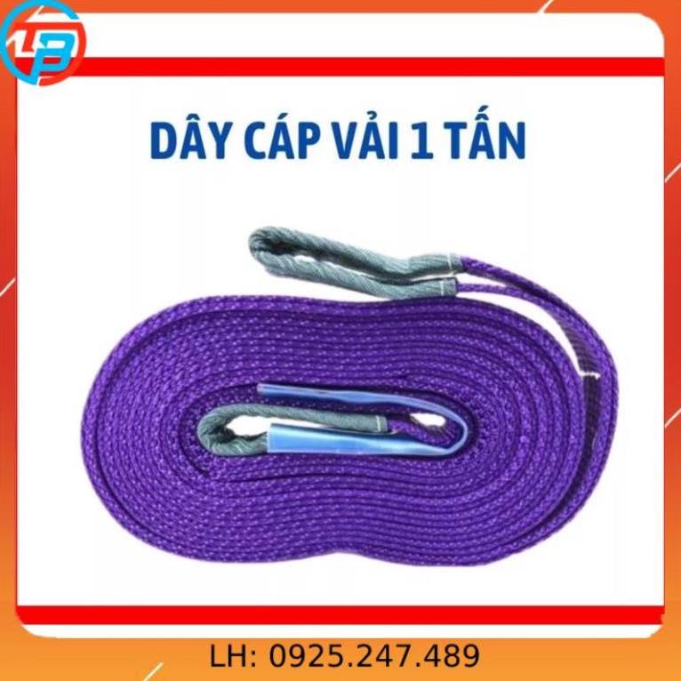 Dây Cáp Vải Cẩu Hàng 1 Tấn ( Dây Bẹ - Đủ Size ) cáp thép Thái Bình Vina