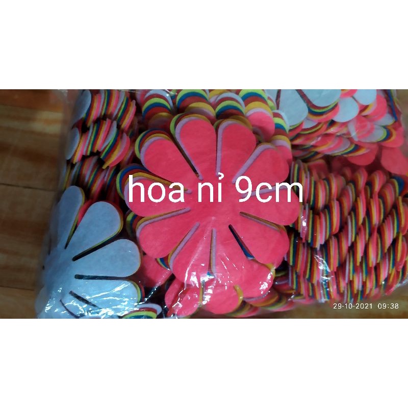 Hoa nỉ 1li, 2li dập sẵn trang trí mầm non, làm đồ handmade🌻SHOP MẦM NON NHƯ Ý 🌻