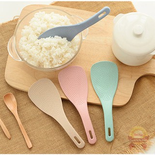 Combo 3 Thìa Xới Cơm TLM Bằng Thân Cây Lúa Mạch An Toàn Có Gai Chống Dính