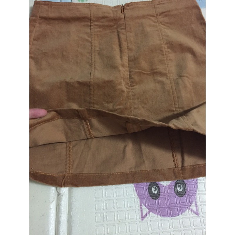Chân váy nhung chữ A Forever 21 hàng vnxk size L