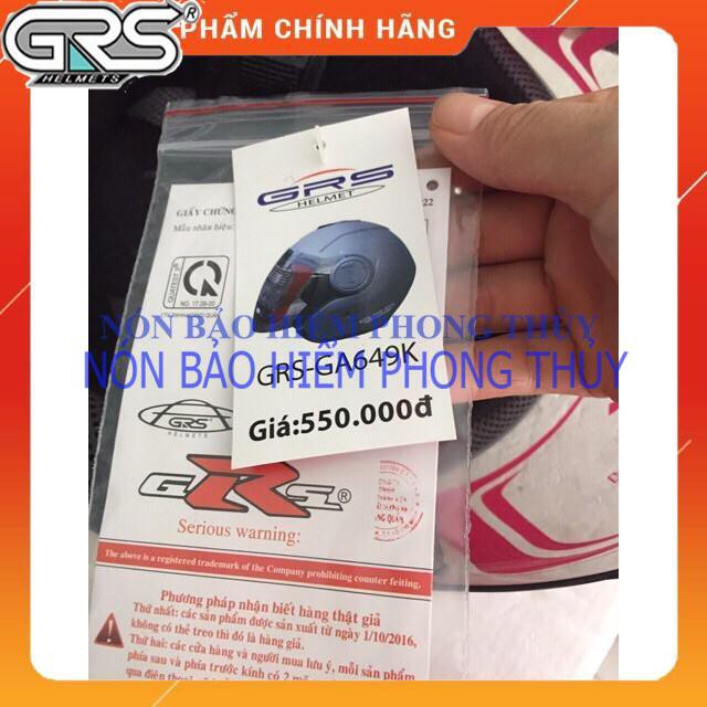 Mũ bảo hiểm dành cho nam  GRS - GA649k