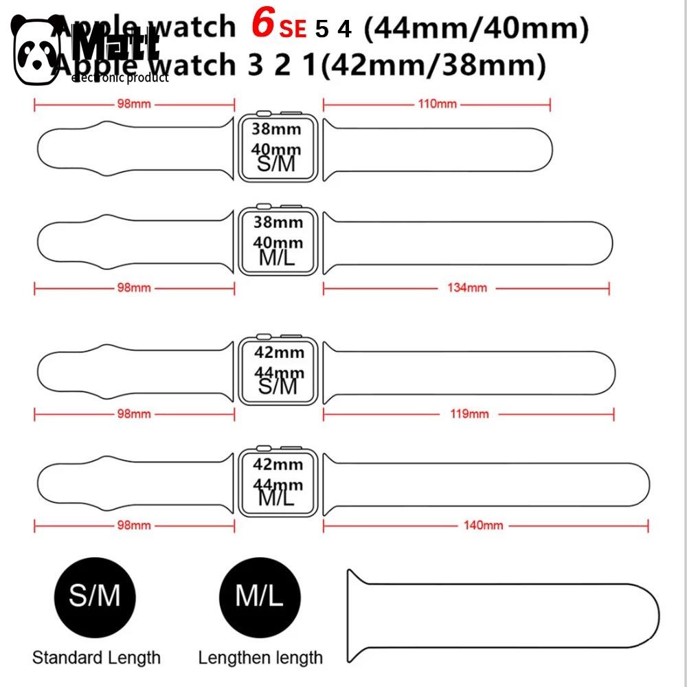 MATTDây Đeo Đồng Hồ Bằng Silicone Màu Cầu Vồng 2021 44mm 40mm 38mm 42mm Cho Apple Watch 2 3 4 5 6 Se