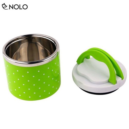 Ca nấu đa năng Mishio MK214 600W inox 304 tặng hộp giữ nhiệt 01 ngăn