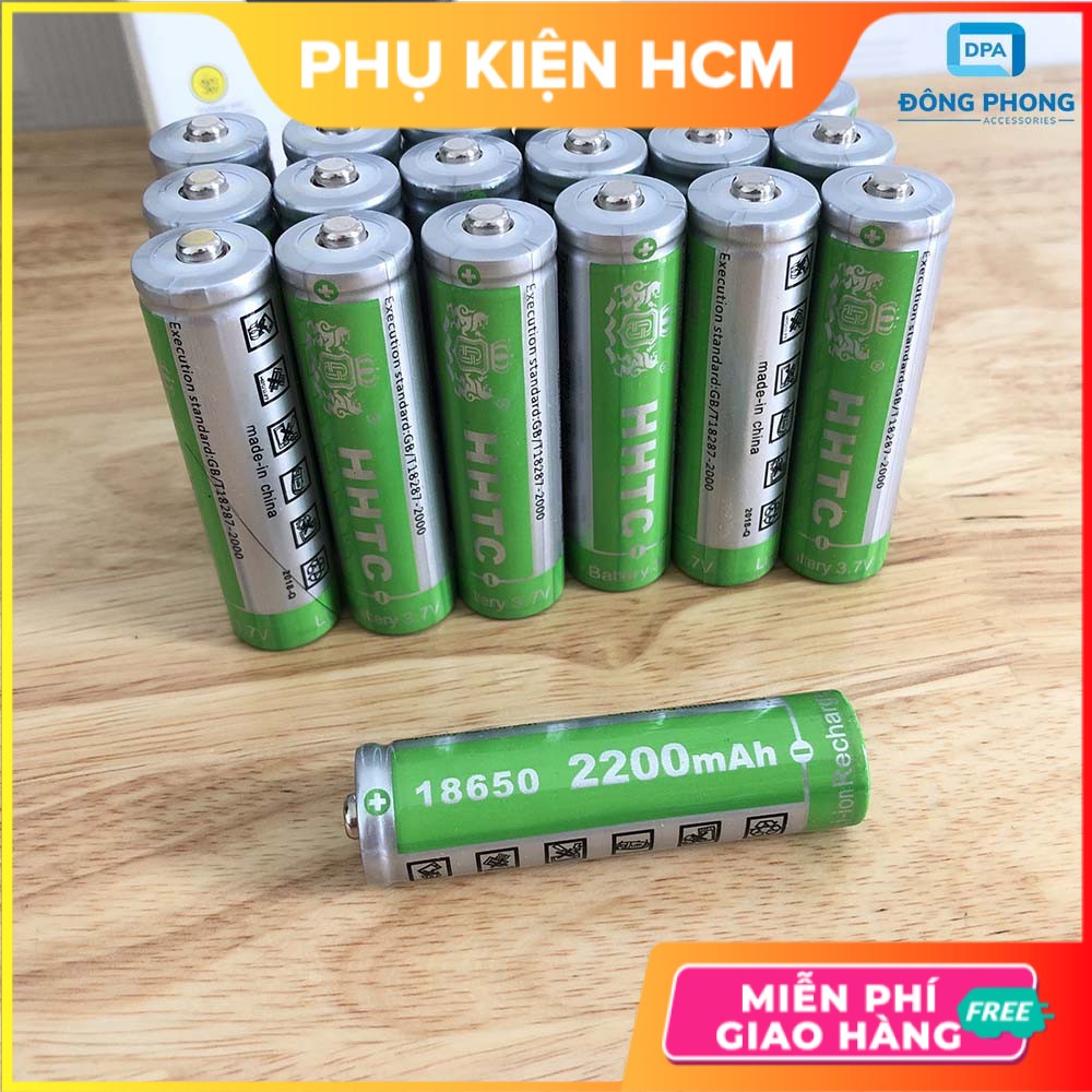 Pin Sạc 18650 4.2V 2200mAh ❣️FREESHIP❣️ Lithium-ion - Phụ Kiện HCM