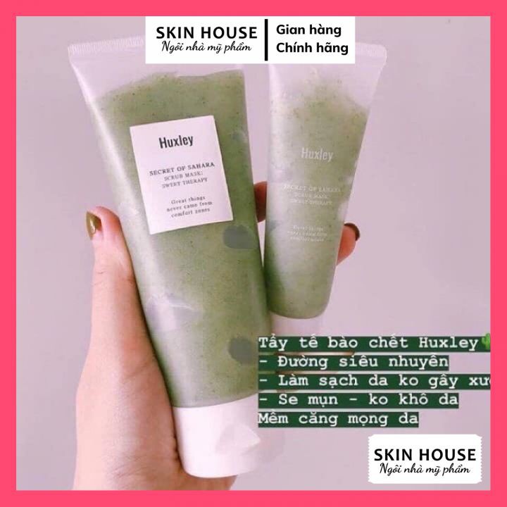 Tẩy Da Chết Huxley - Tẩy Tế Bào Chết, Dưỡng Da Chiết Xuất Từ Xương Rồng Huxley Scrub Mask Sweet Therapy 30g