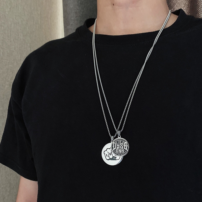 Dây chuyền bằng thép titan phong cách hiphop thời trang cá tính