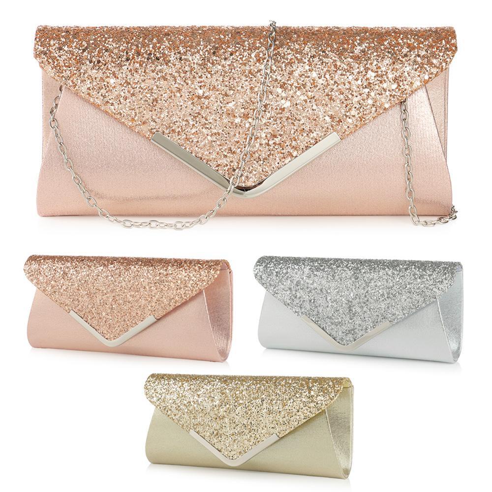 MIHAN1 Ví Cầm Tay Lấp Lánh Thời Trang Dự Tiệc Sang Trọng