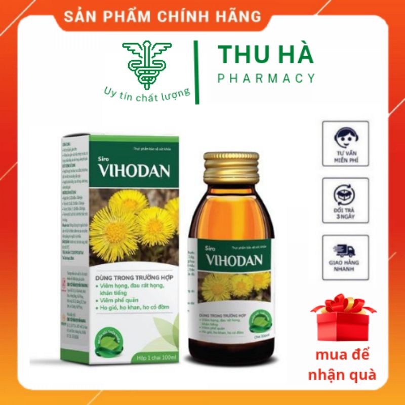Vihodan giảm ho , đau rát họng.  Khản tiếng , bổ phế của công ty TƯ3