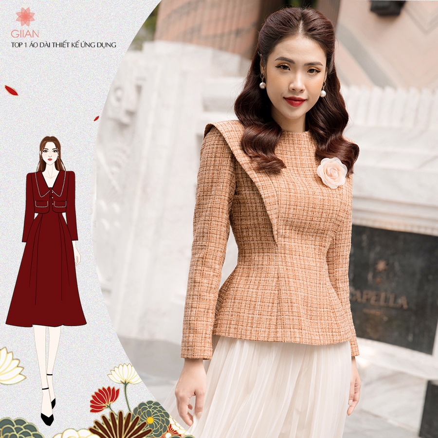 Áo dạ công sở hàng thiết kế chính hãng Giian - A209, S474