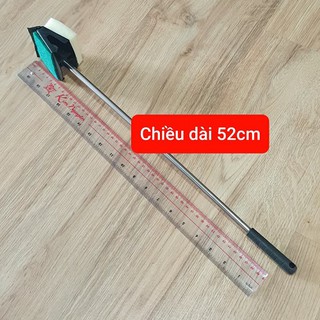 Cây Lau Kính Hồ Cá Đầu Lau 2 Mặt Cán Dài 55cm Inox