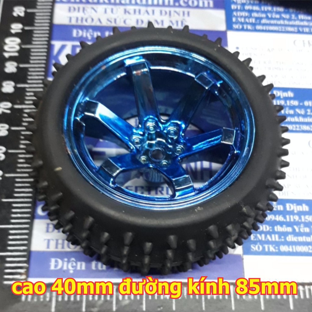bánh xe 40x85mm, lốp xu rời CÓ GAI BÁM kde4947