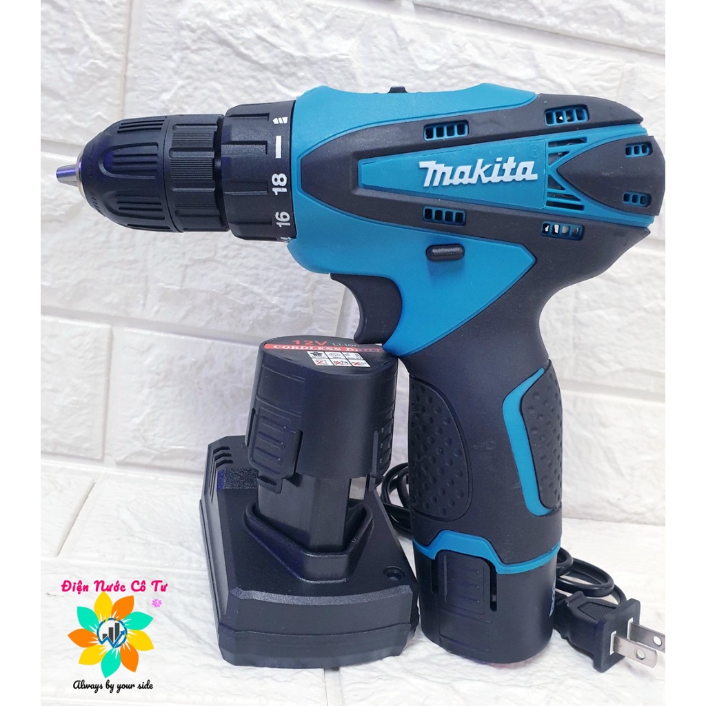 MÁY BẮN VÍT MÁY VẶN VÍT DÙNG PIN MAKITA 12V TẶNG KÈM 24 MÓN PHỤ KIỆN