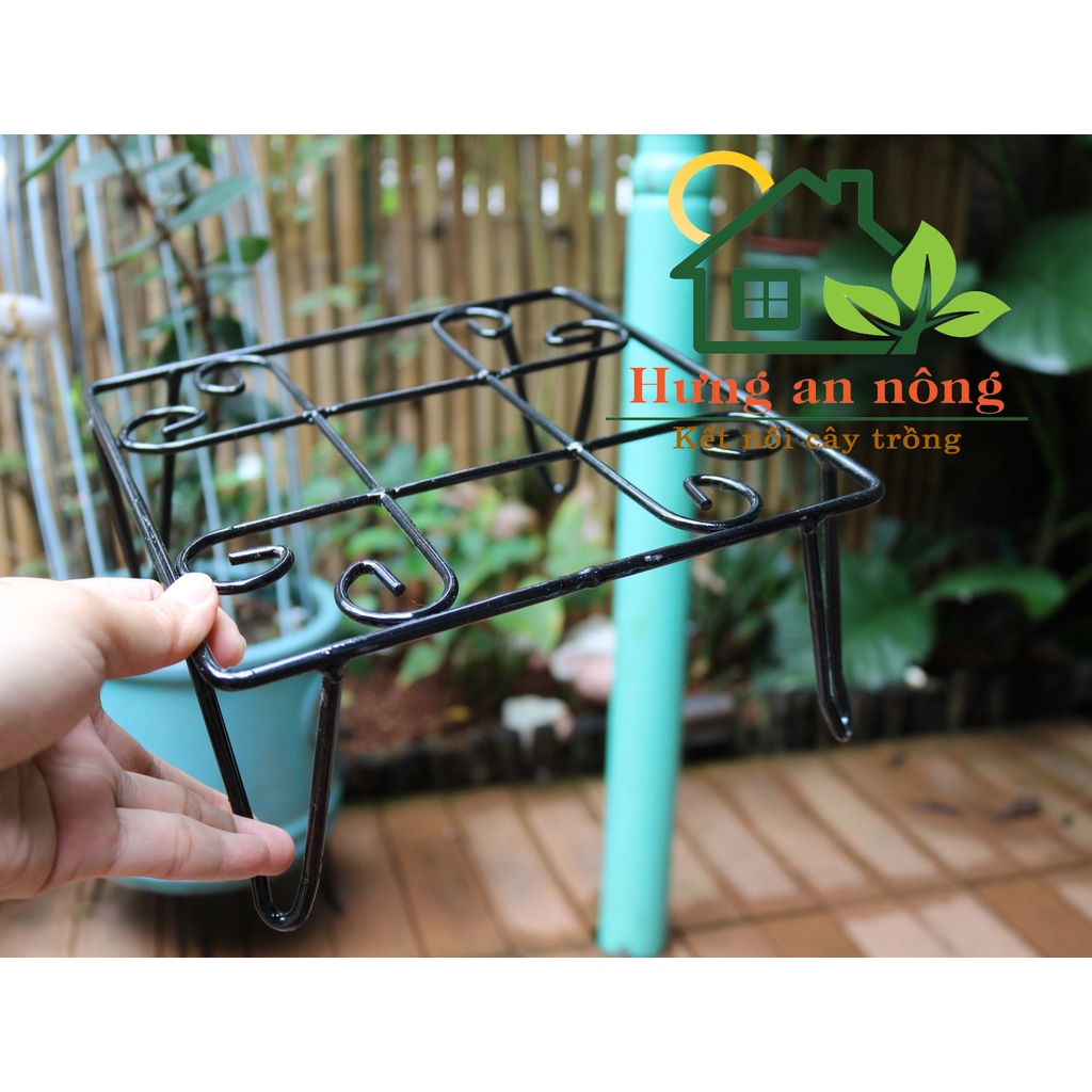 Đôn Sắt Kê Chậu - DSKCVT, chắc chắn khung chân dầy 5 li sơn tĩnh điện chịu lực từ 70kg mẫu vuông tròn size 21x10cm