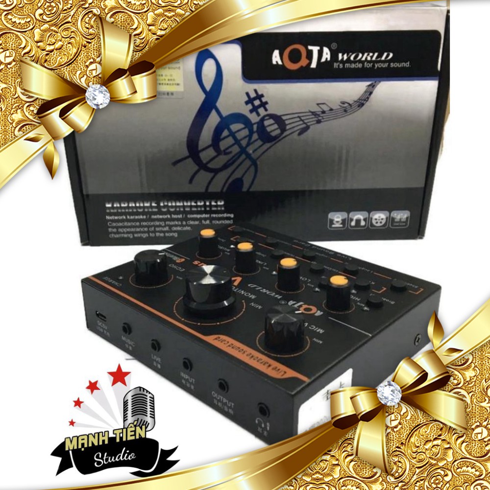 [GIÁ TỐT NHẤT] SOUND CARD V9 - CHUYÊN THU ÂM chất lượng