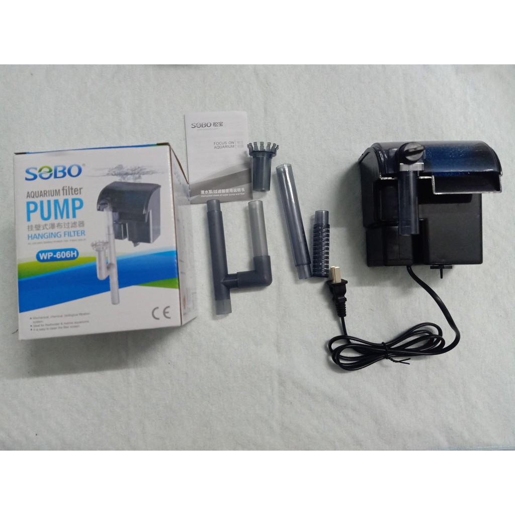 bộ lọc thác bể cá kèm lọc váng WP- 606H
