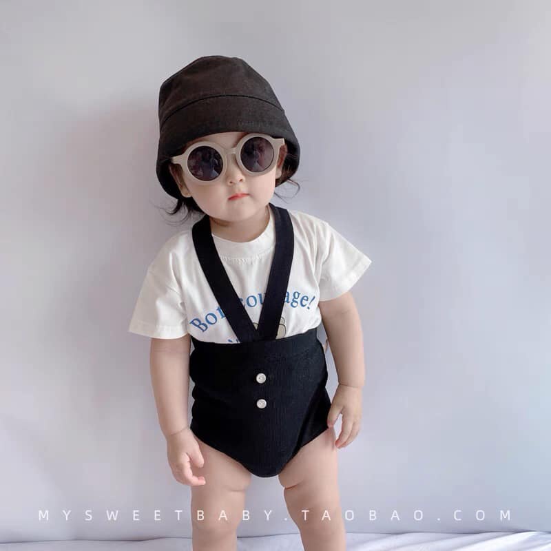 Quần đùi yếm cho bé_
