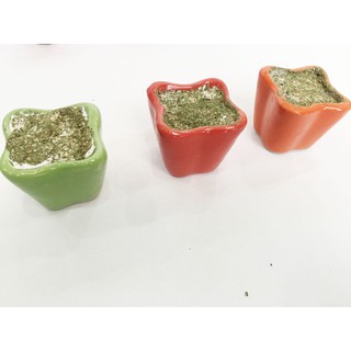 [Xả kho] Chậu gốm sứ mini cắm hoa handmade, hoa pha lê, hoa đất sét (KT C5xR5cm)
