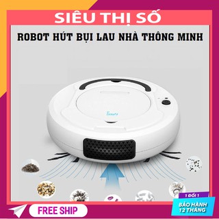Robot hút bụi Bowai thông minh, Robot lau nhà tự động công nghệ AI 3 trong 1