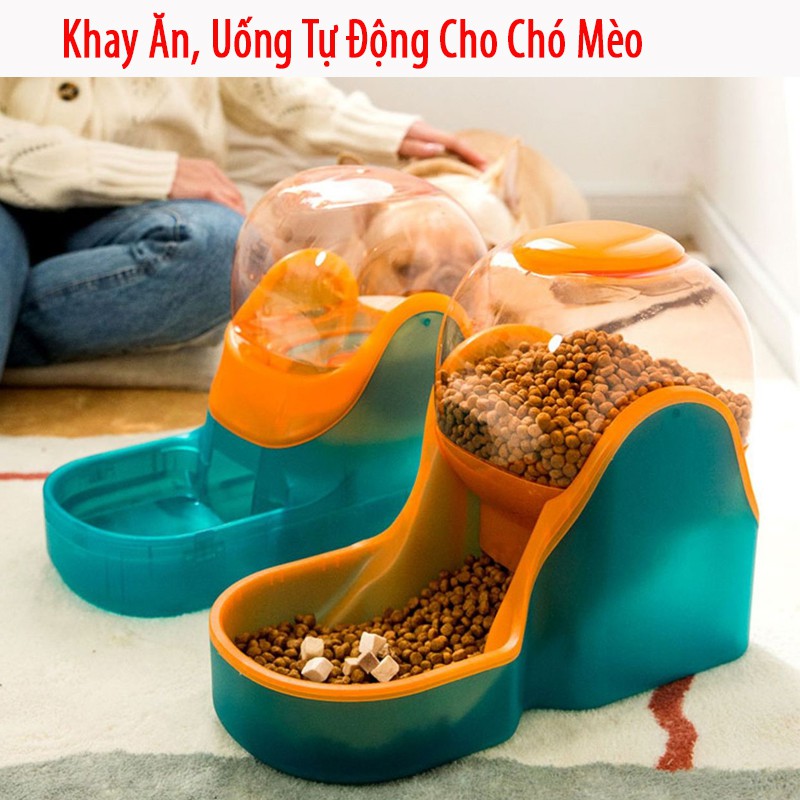 Khay đựng tự động đồ ăn đồ uống cho chó mèo tiện lợi nhựa abs an toàn - YEUPET