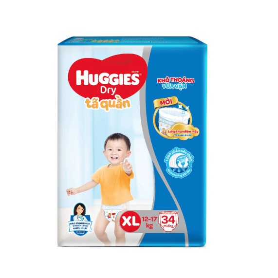 Tã Quần Huggies Size XL34 Miếng