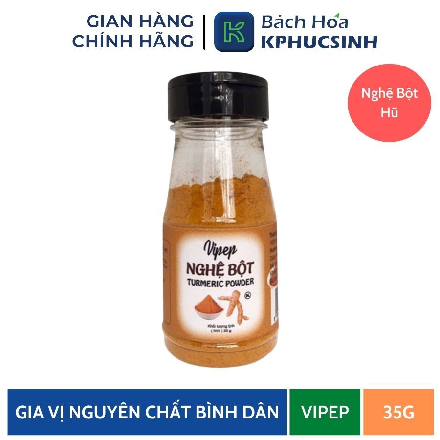 Bột nghệ bột Vipep 35gr nguyên chất 35gr KPHUCSINH - Hàng Chính Hãng