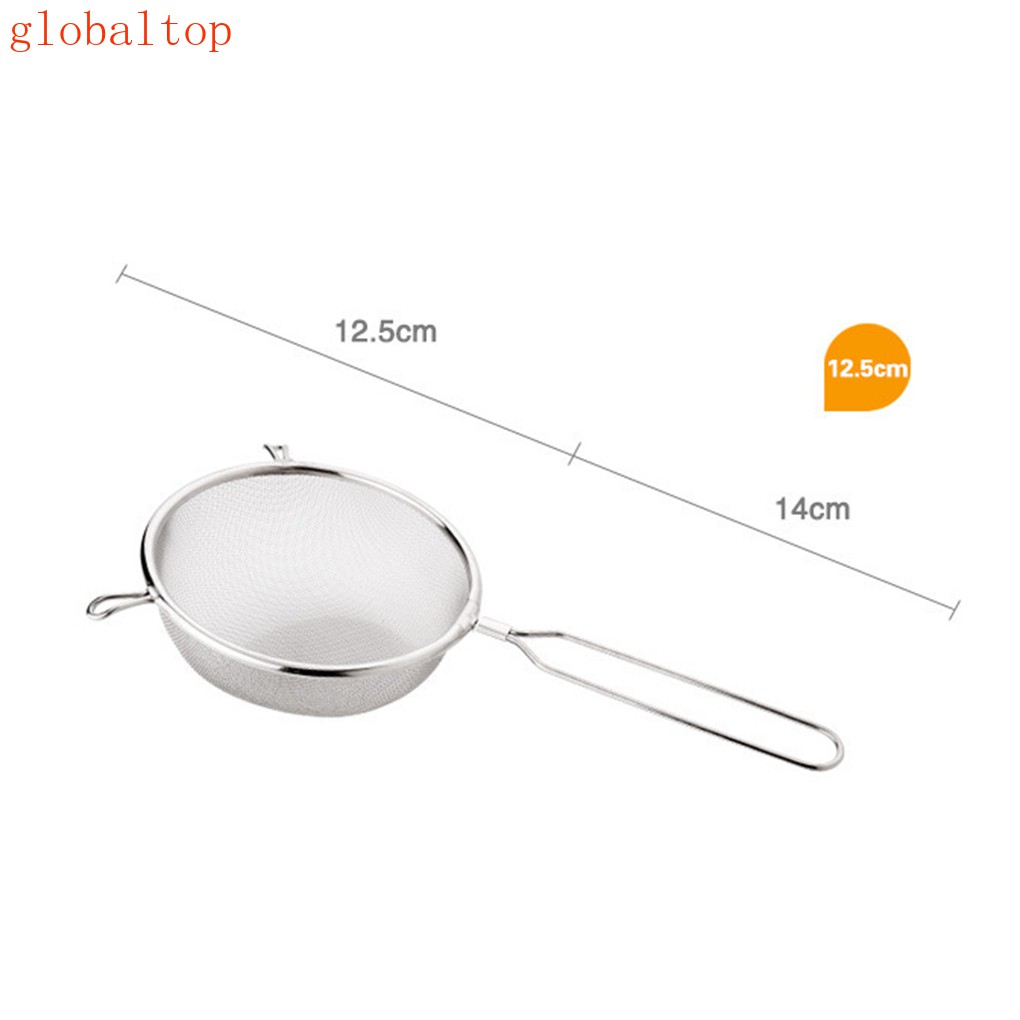 Dụng Cụ Lọc Trà Bằng Thép Không Gỉ Có Tay Cầm Dài