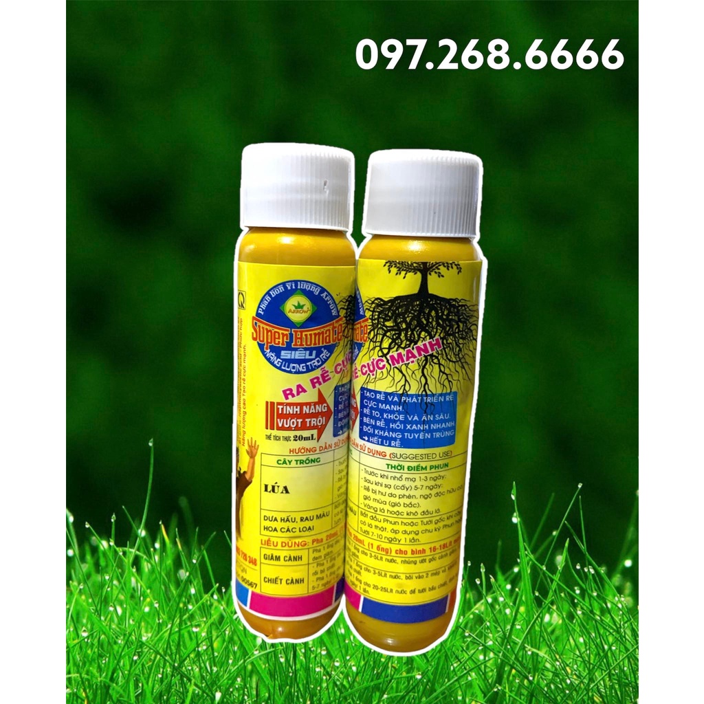 Thuốc Kích Thích Ra Rễ - Giâm Chiết Cành SUPER HUMATE (Ống 20ml)