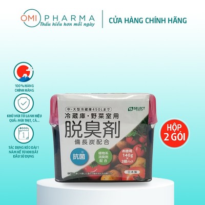 Hộp Khử Mùi Tủ Lạnh S Select Nhật Bản (Hộp 2 gói cho tủ lạnh thể tích 450ml)