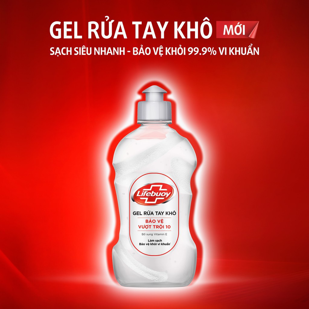 ✅ [TIẾT KIỆM] Gel Rửa Tay Khô- Lifebuoy (Nắp Bạc), 235ml, 500ml, Sát Khuẩn Lifebouy Lifeboy -VT0676 | Y Tế Vạn Thành