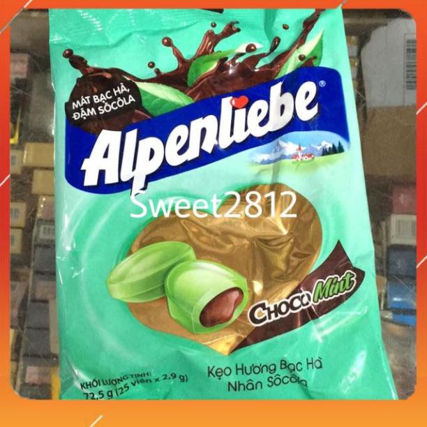 Kẹo Alpenliebe 🎁FREESHIP🎁 kẹo vị Bạc Hà Nhân Socola Gói 25 viên