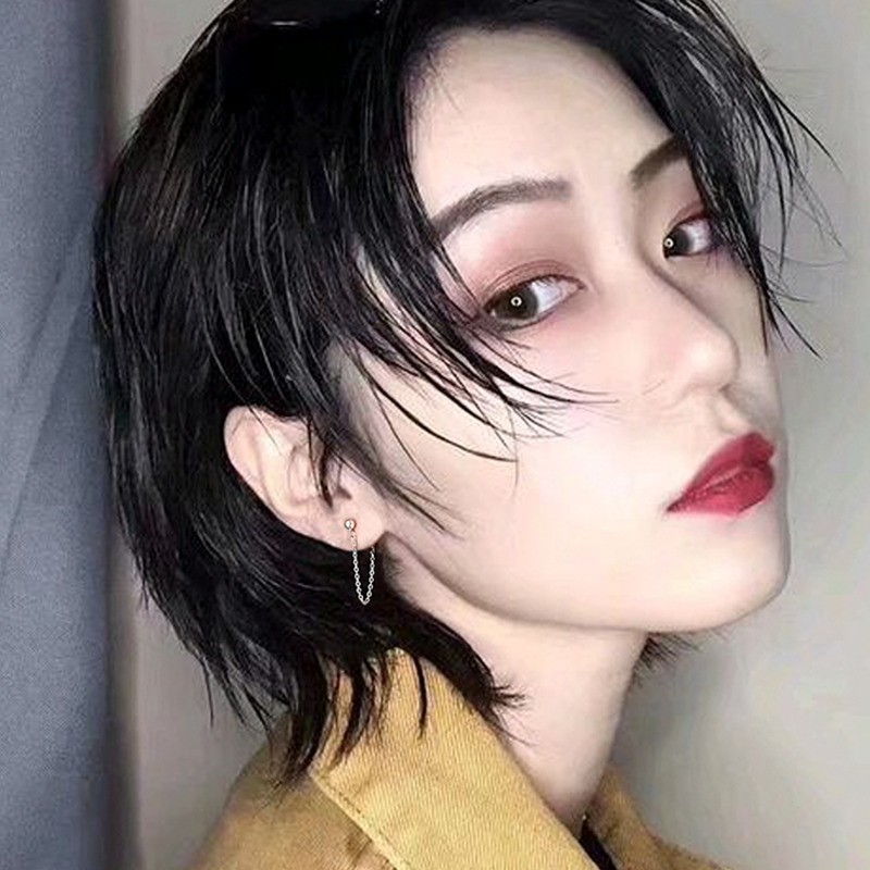 Khuyên tai dây xích Retro cá tính