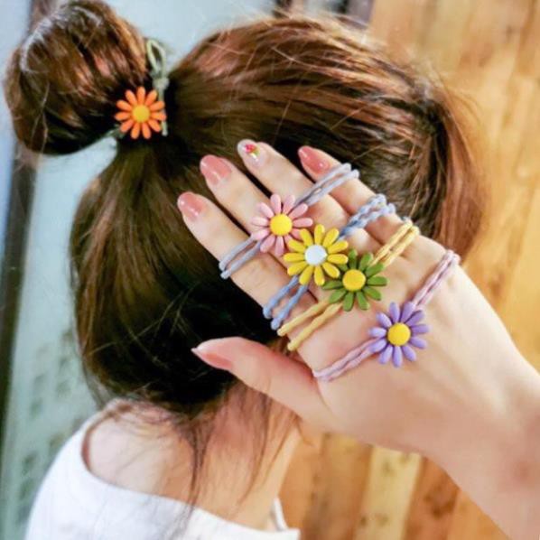 [giá hủy diệt 1k] dây buộc tóc hoa cúc hottrend