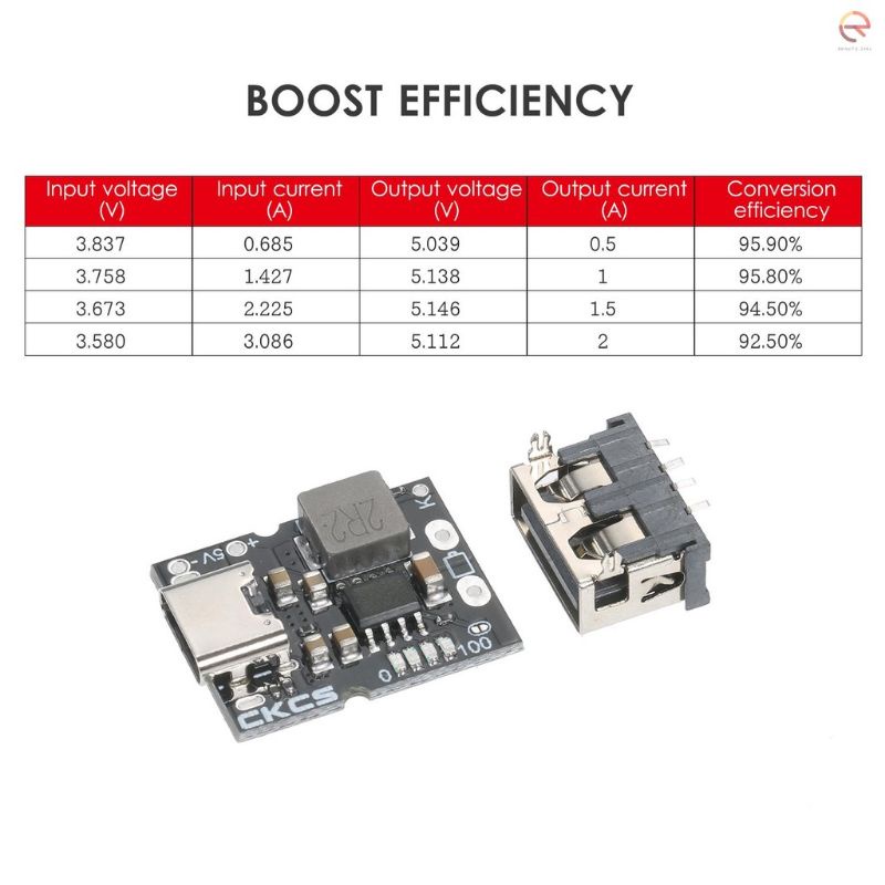 Mạch tăng áp tích hợp sạc xả cổng Type-C 5v 2A - dùng cho pin 18650 - lion - lithium 3.7v