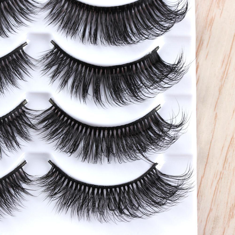 Set 5 Cặp Lông Mi Giả SKONHED 1 SKONHED Dài Và Dày Tự Nhiên Handmade