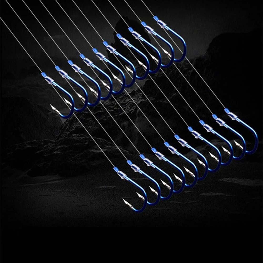 LANFY Set 10 Cặp Móc Câu Cá 1 45CM Chuyên Dụng