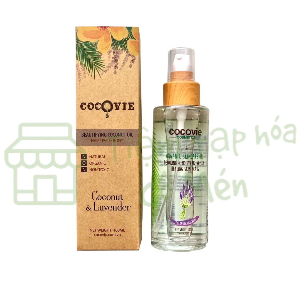 Tinh Dầu Dừa Oải Hương 100ml - Cocovie Beautiflying Coconut Oil With Lavender