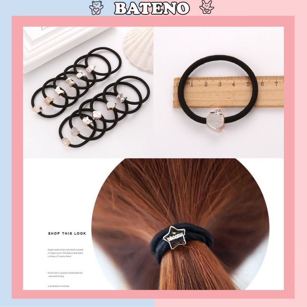 Cột Tóc Đính Hạt Charm Co Dãn Đàn Hồi SC20