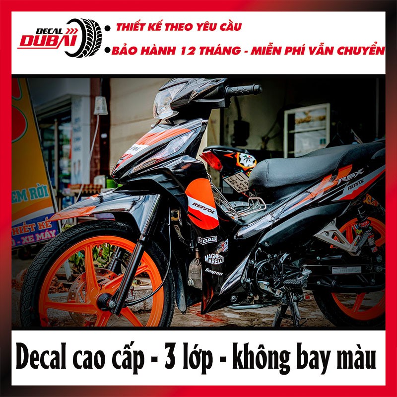 Tem Trùm Wave RSX 110 Resol Cam Đen