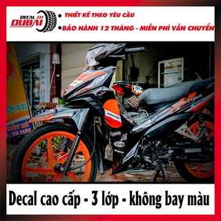 Tem Trùm Wave RSX 110 Resol Cam Đen