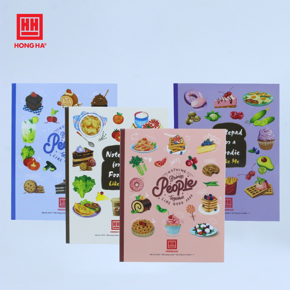 Vở 4 ô ly 96 trang Hồng Hà Class Foody - 0310 | Dành cho học sinh miền Trung - Nam
