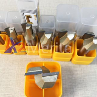 Mũi phay, mũi soi, mũi cắt gỗ thẳng lấy nền cốt 1/4" Arden (Tùy chọn size - giá lẻ từng size)