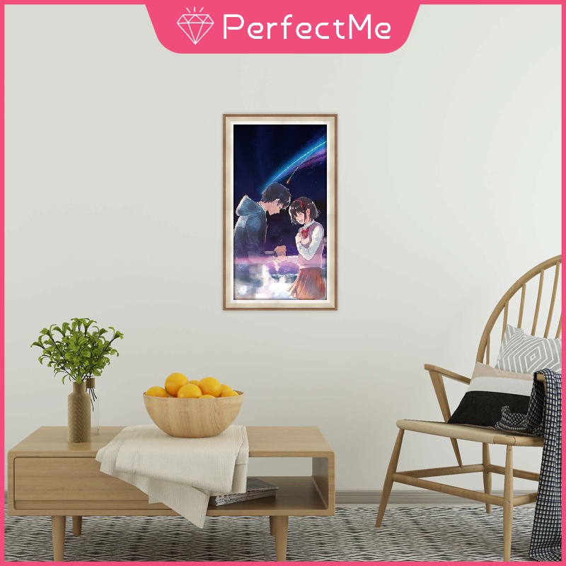 Bộ tranh đính đá 5D họa tiết anime độc đáo kích thước 30x40cm DIY thích hợp trang trí nhà cửa