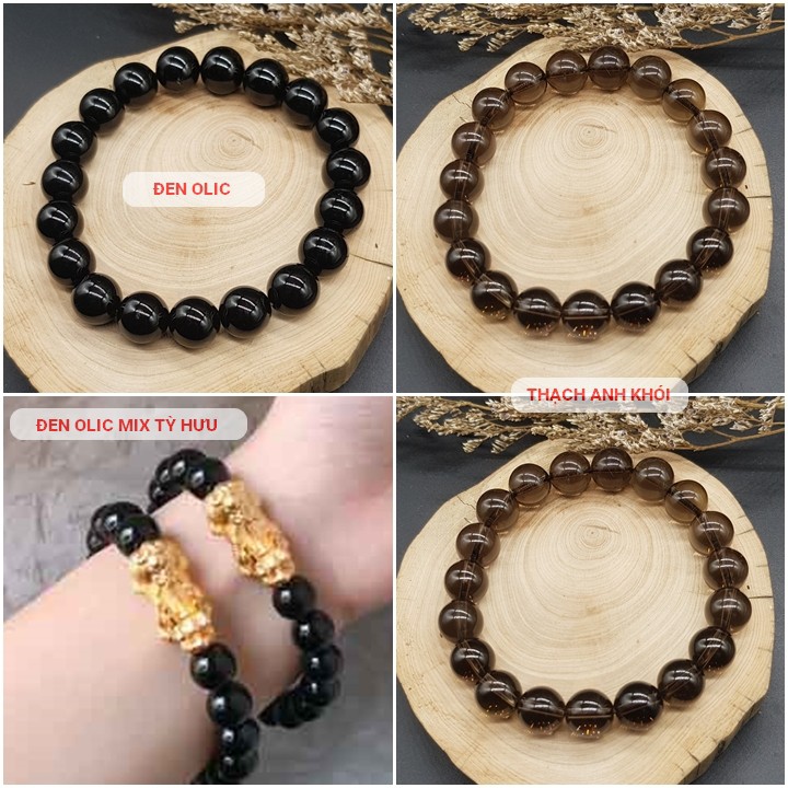 Vòng tay Phong thủy DATHACHANH Trắng Vàng Tím Xanh Đen Đỏ Hồng may mắn, tài lộc, bình an phù hợp Nam Nữ các Mệnh | BigBuy360 - bigbuy360.vn