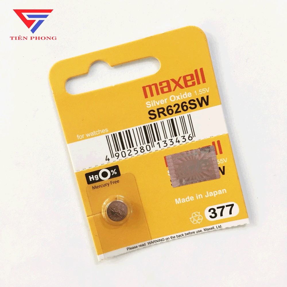 Pin Đồng Hồ Maxell SR626SW/377 Hàng Chính Hãng