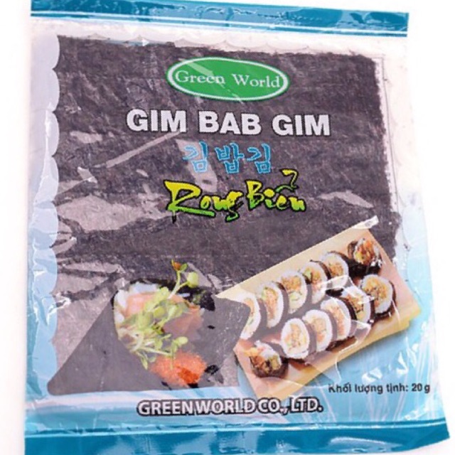 Combo 3 gói rong biển cuộn cơm Gim Bab Gim