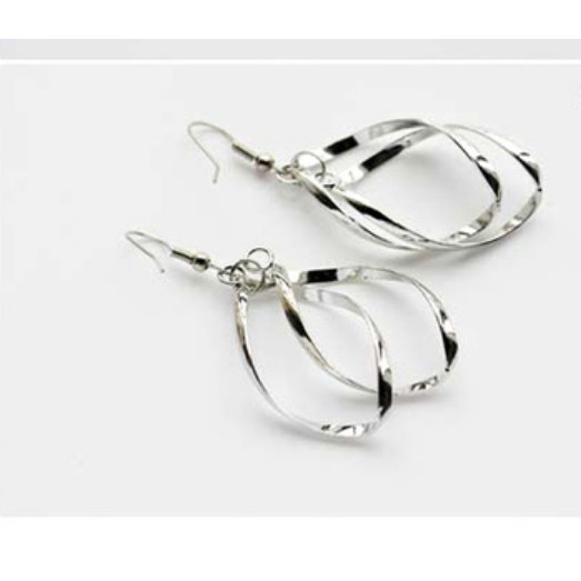 bông tai Thời trang phụ nữ  xoắn kim cương