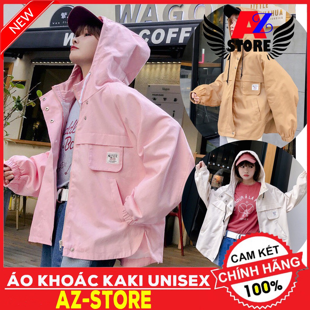 [Mã WASTMAY giảm 15% tối đa 30K đơn 150K] ÁO KHOÁC KAKI UNISEX NAM NỮ HOT (ĐỦ SIZE M,L,XL)